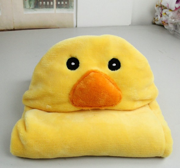 Baby Bathrobe Cute Cartoon Animal Blanket Toddler Baby Bath Towels Wraps Baby Soft Newborn Hooded Bathrobe