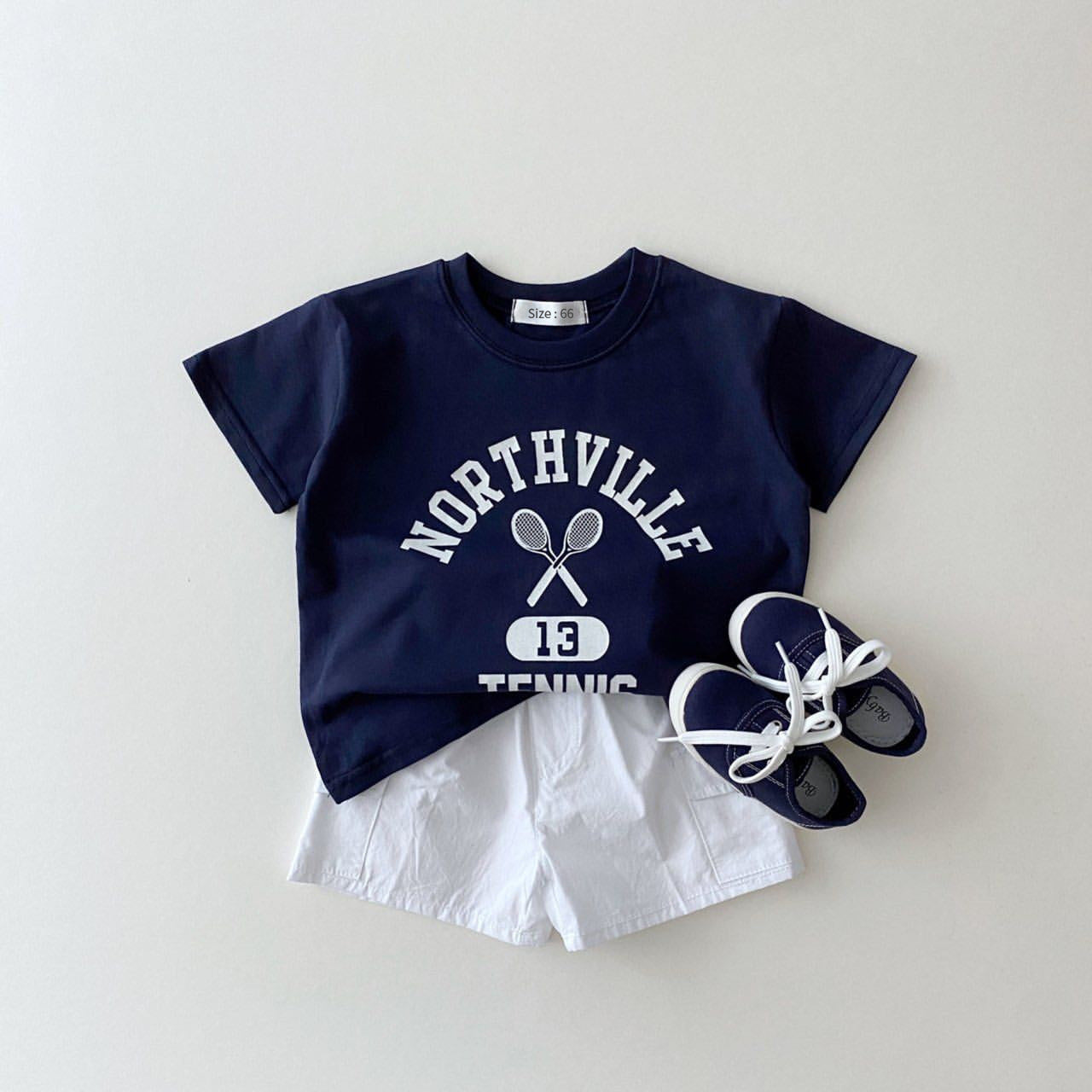 Ins Korean Version Of Children's Clothing Summer Children's Suit Baby Girl Boy T-Shirt Shorts Two-Piece Set