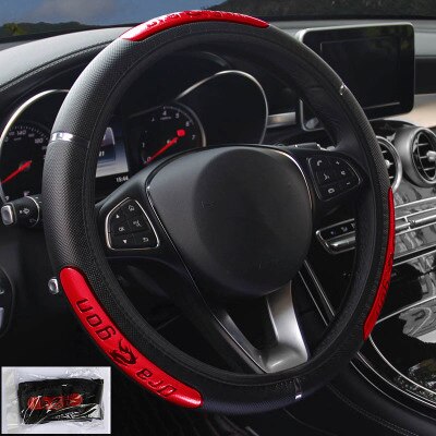 Car Steering Wheel Covers 100% Brand New Reflective Faux Leather Elastic China Dragon Design Auto Steering Wheel Protector