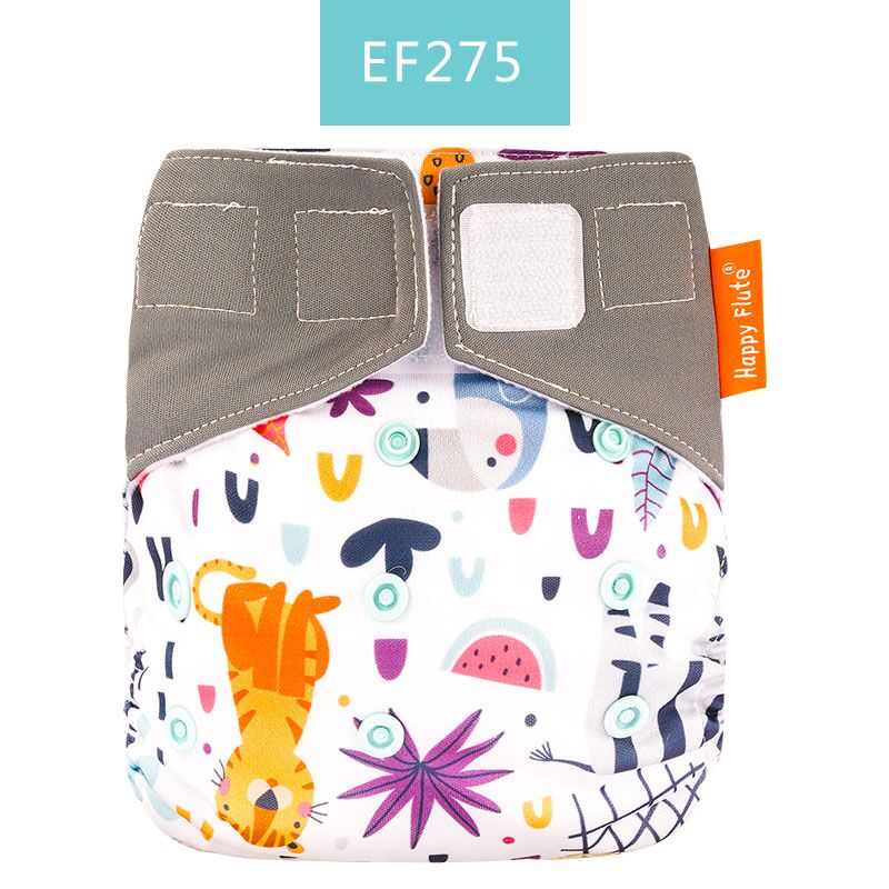Happy Flute 1 pcs heavy wetter night AIO AI2 baby cloth diaper nappy one size fit all