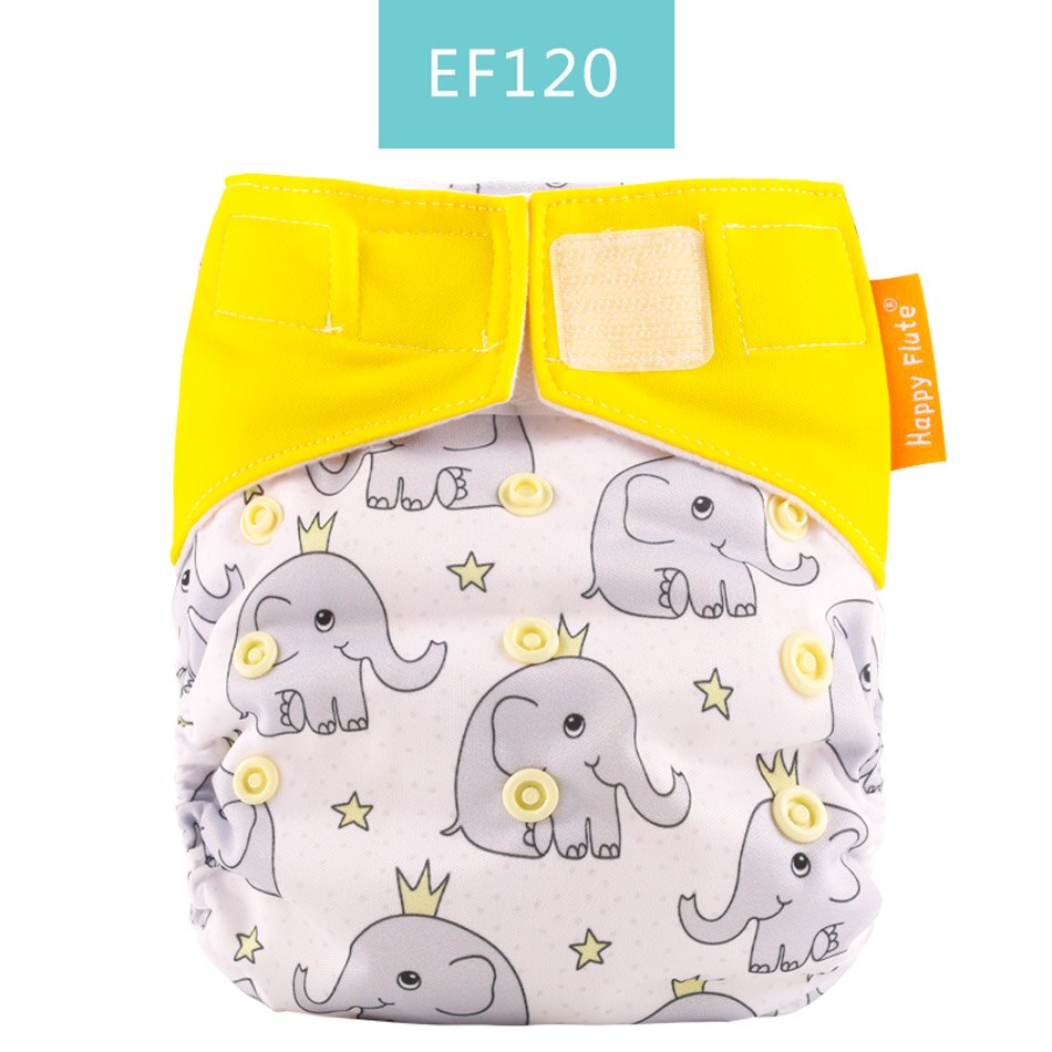 Happy Flute 1 pcs heavy wetter night AIO AI2 baby cloth diaper nappy one size fit all