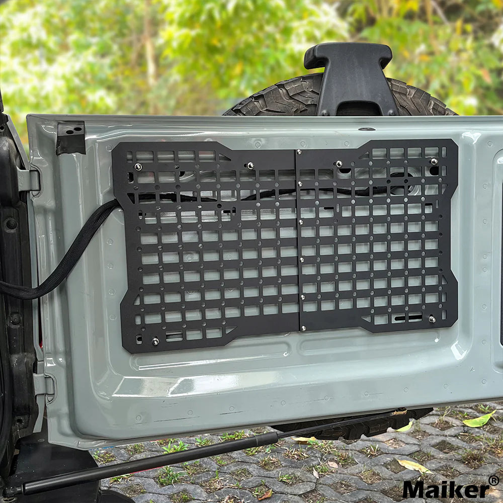 OFF ROAD Tailgate Storage Panel Tailgate Molle Panel Steel Cargo Shelf Storage Luggage Holder Carrier for Ford Bronco Accessorie