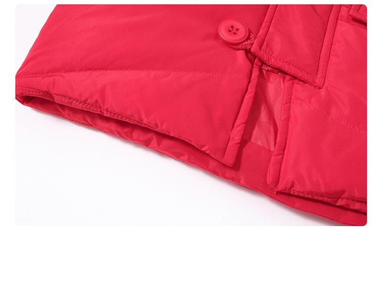Winter Baby Boys Snowsuits Children's Down Jacket with Big Fur Hooed 4 Solid Colors with Zipper kids Down Jacket Set 2pcs