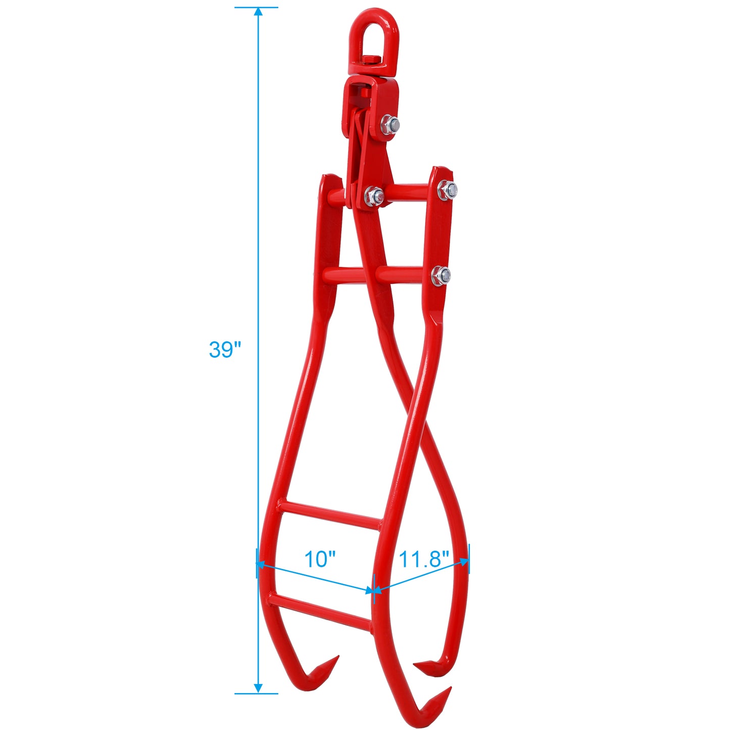 36in 3 Claw Log Grapple for Logging Tongs Eagle Claws Design Log Lifting Tongs Log Grabs Timber Lifting Tongs for Truck, ATV,