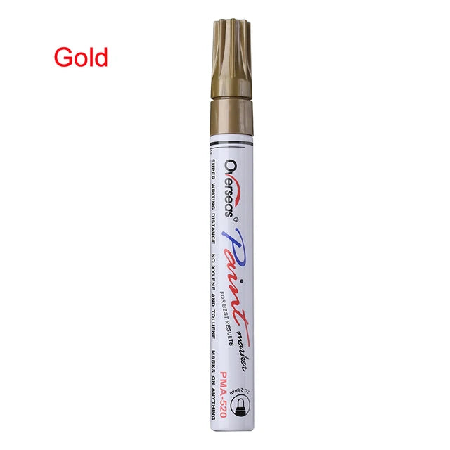 Colorful Waterproof Pen Car Tyre Tire Tread CD Metal Permanent Paint markers Graffiti Oily Marker Pen Car Styling