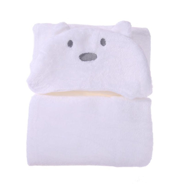 Baby Bathrobe Cute Cartoon Animal Blanket Toddler Baby Bath Towels Wraps Baby Soft Newborn Hooded Bathrobe
