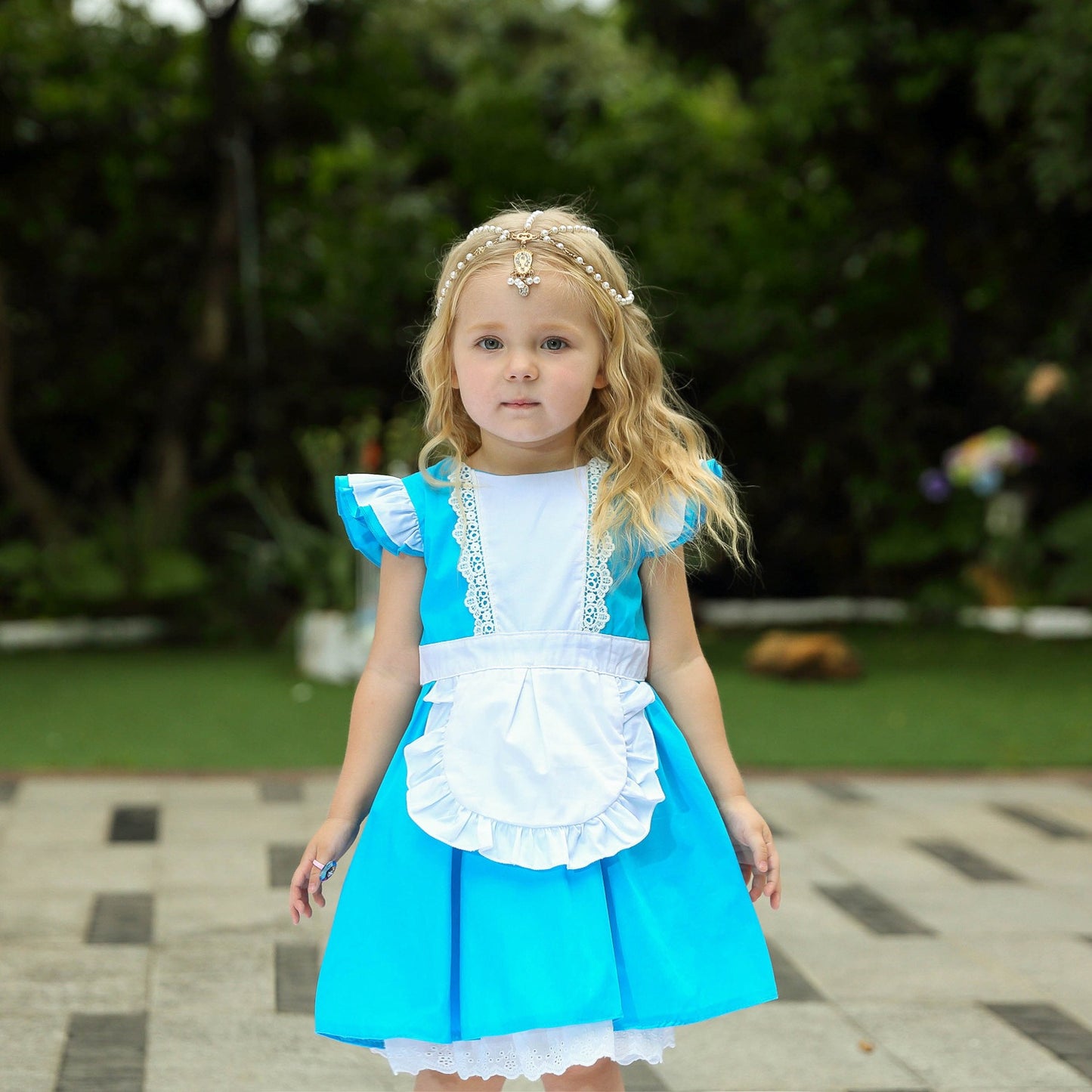 Girl's Princess Dress Alice Cotton Dress Birthday Halloween Dress
