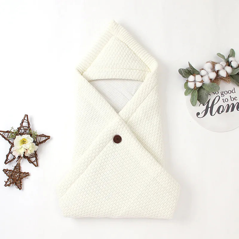 Winter Baby Sleeping Bags Warm Infant Envelopes Stroller Knitted Cocoon for Newborns Bebes Swaddle Wrapper Sleep Sack Schlafsack