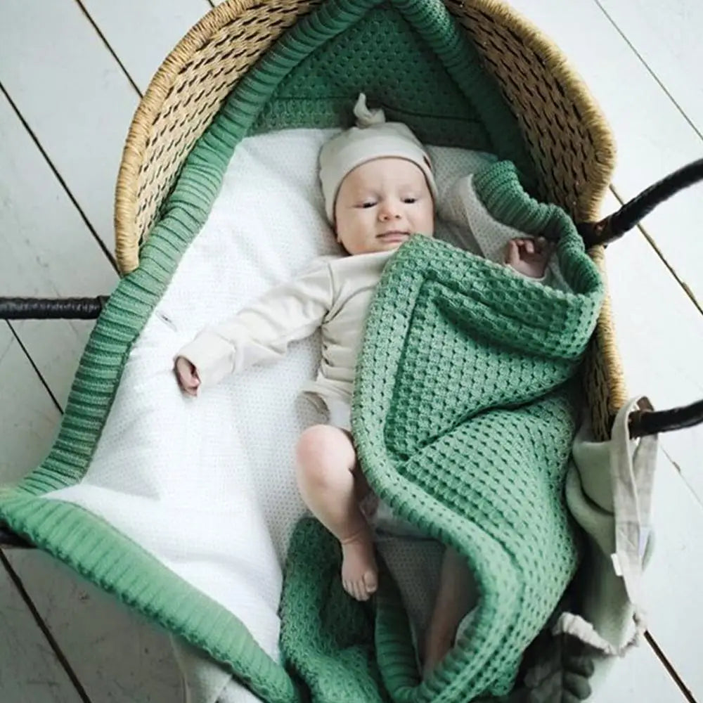 Winter Baby Sleeping Bags Warm Infant Envelopes Stroller Knitted Cocoon for Newborns Bebes Swaddle Wrapper Sleep Sack Schlafsack