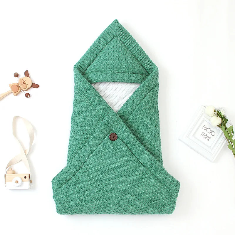 Winter Baby Sleeping Bags Warm Infant Envelopes Stroller Knitted Cocoon for Newborns Bebes Swaddle Wrapper Sleep Sack Schlafsack