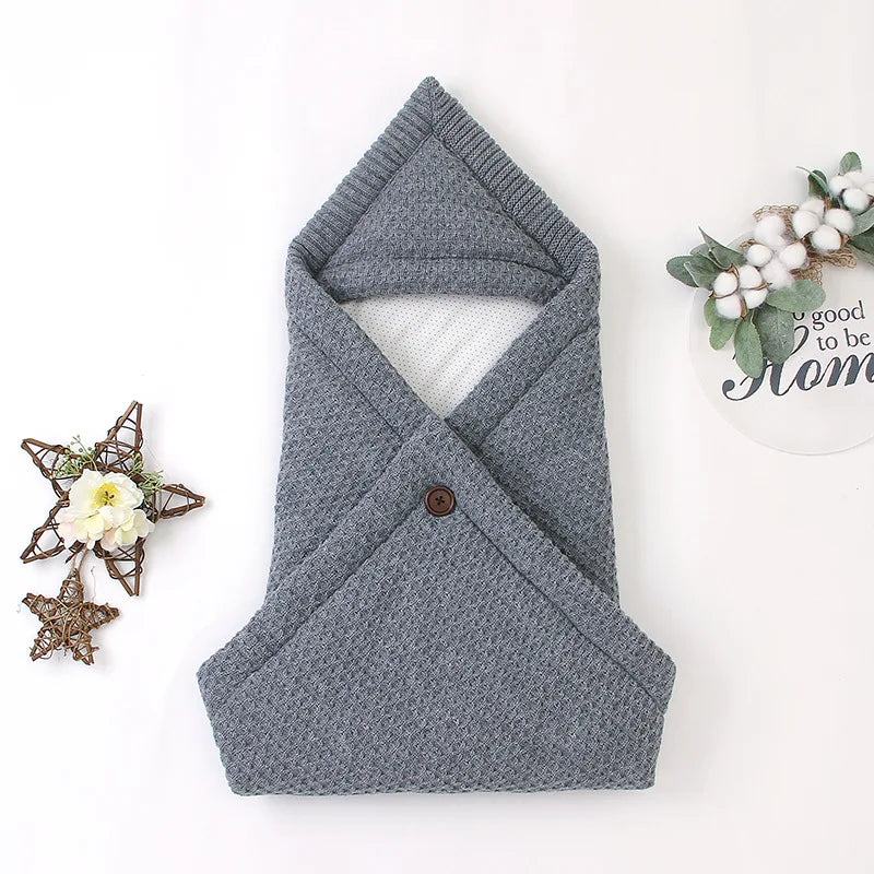 Winter Baby Sleeping Bags Warm Infant Envelopes Stroller Knitted Cocoon for Newborns Bebes Swaddle Wrapper Sleep Sack Schlafsack